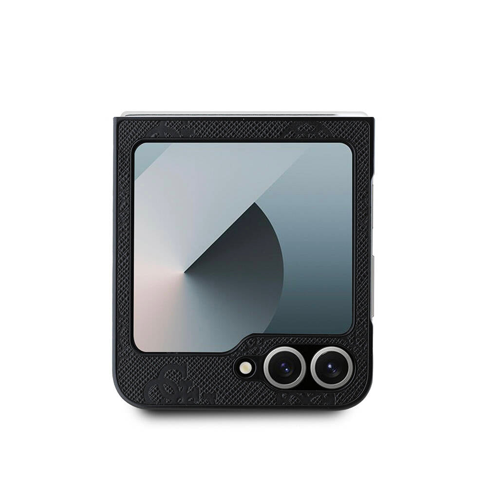 Galaxy Z Flip 6 Kılıf Guess Orijinal Lisanslı M-safe Şarj Özellikli Saffiano Metal Logo Kılıf