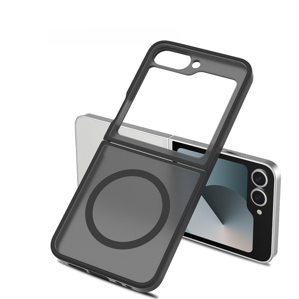 Galaxy Z Flip 6 Kılıf M-Safe Şarj Özellikli Kamera Korumalı Zore Lunex Kılıf