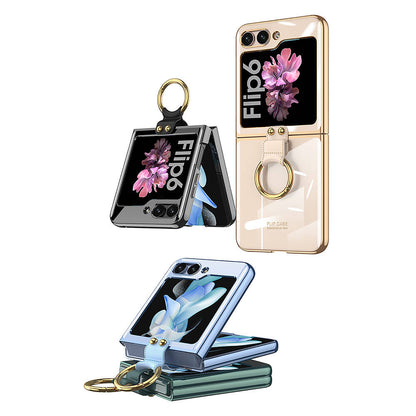 Galaxy Z Flip 6 Kılıf Zore Yüzüklü Kıpta Kılıf
