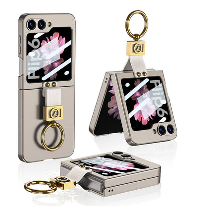 Galaxy Z Flip 6 Kılıf Zore Z Harfli Yüzüklü Kıpta Kılıf