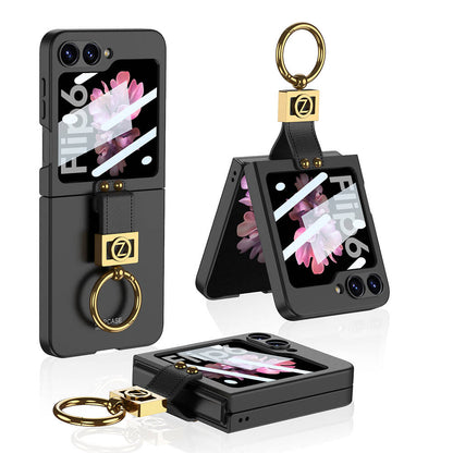 Galaxy Z Flip 6 Kılıf Zore Z Harfli Yüzüklü Kıpta Kılıf