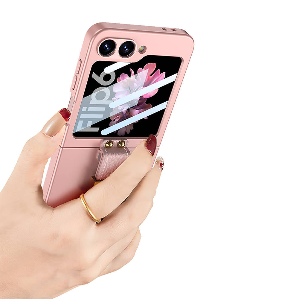Galaxy Z Flip 6 Kılıf Zore Z Harfli Yüzüklü Kıpta Kılıf