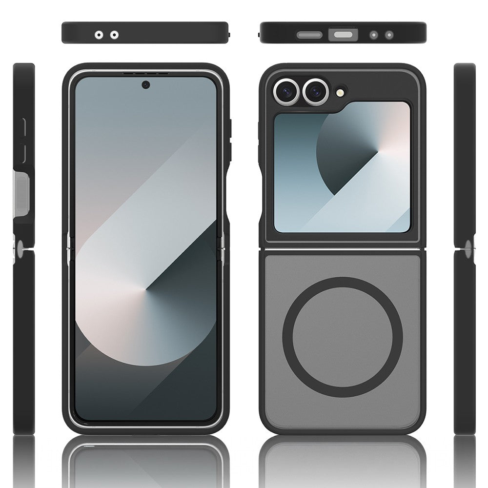 Galaxy Z Flip 7 FE Kılıf M-Safe Şarj Özellikli Kamera Korumalı Zore Lunex Kılıf