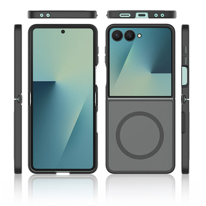 Galaxy Z Flip 7 Kılıf M-Safe Şarj Özellikli Kamera Korumalı Zore Lunex Kılıf