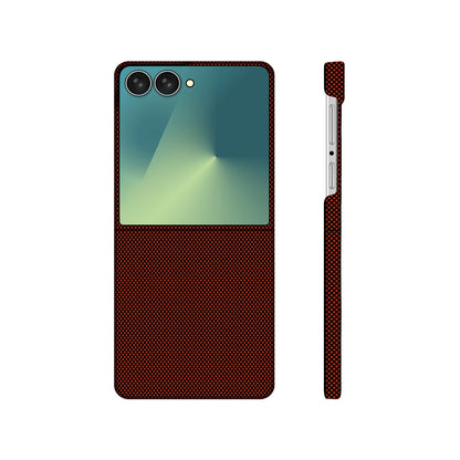 Galaxy Z Flip 7 Kılıf M-Safe Şarj Özellikli Zore Paris Zerre Sert PC Kılıf