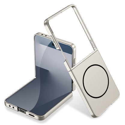 Galaxy Z Flip 7 Kılıf Wireless Şarj Özellikli Zore Kıpta M-safe Kılıf