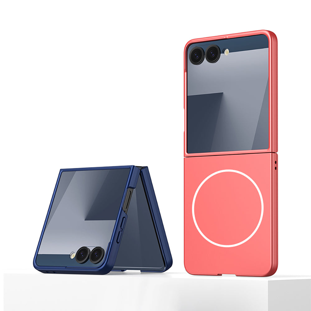 Galaxy Z Flip 7 Kılıf Wireless Şarj Özellikli Zore Kıpta M-safe Kılıf