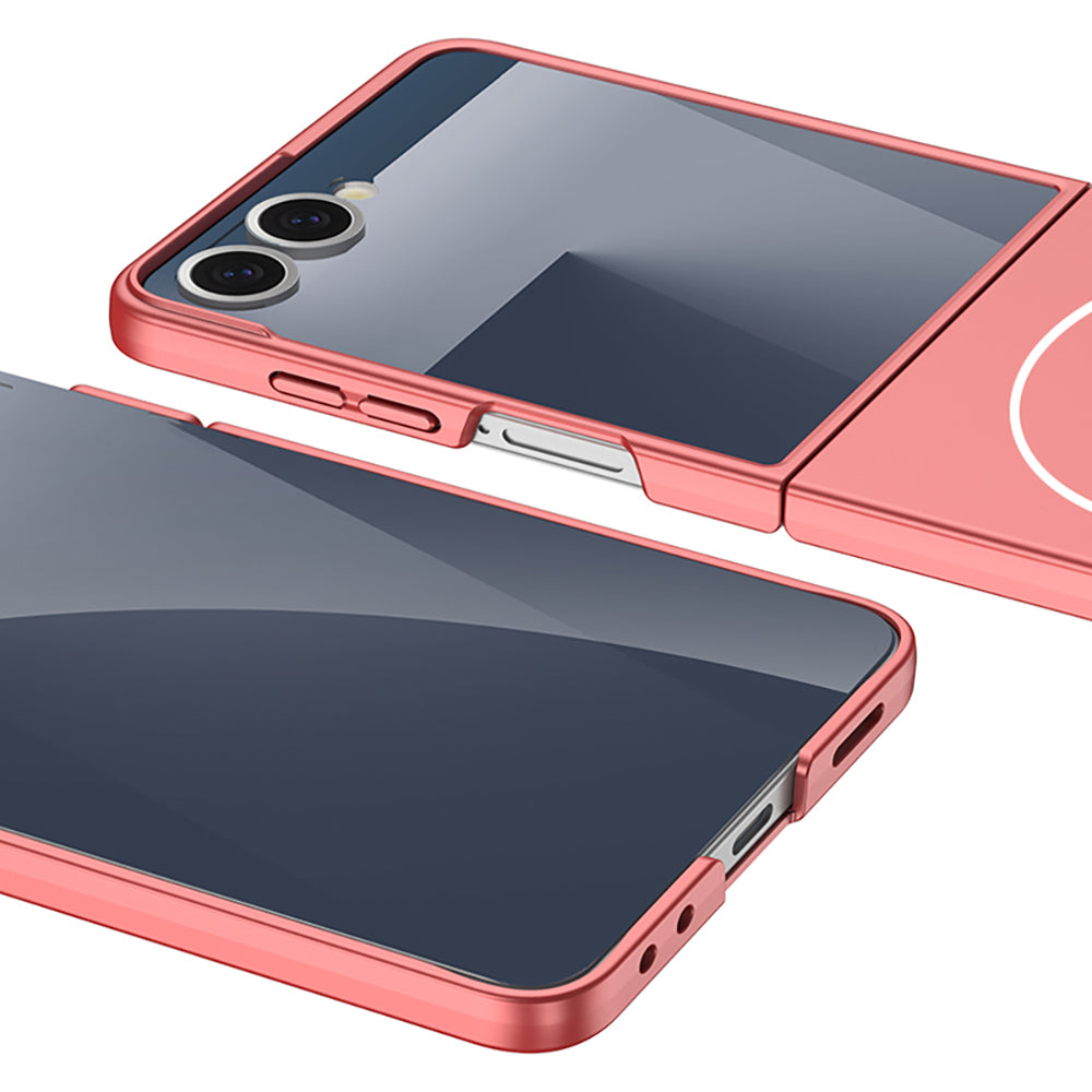 Galaxy Z Flip 7 Kılıf Wireless Şarj Özellikli Zore Kıpta M-safe Kılıf