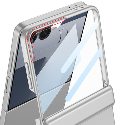 Galaxy Z Flip 7 Kılıf Zore Kıpta Standlı Kılıf