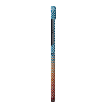 Galaxy Z Flip 8 Kılıf M-safe Şarj Özellikli Aramid Karbon Fiber Pitaka Sunset 2.0 California Dream Serisi Kılıf