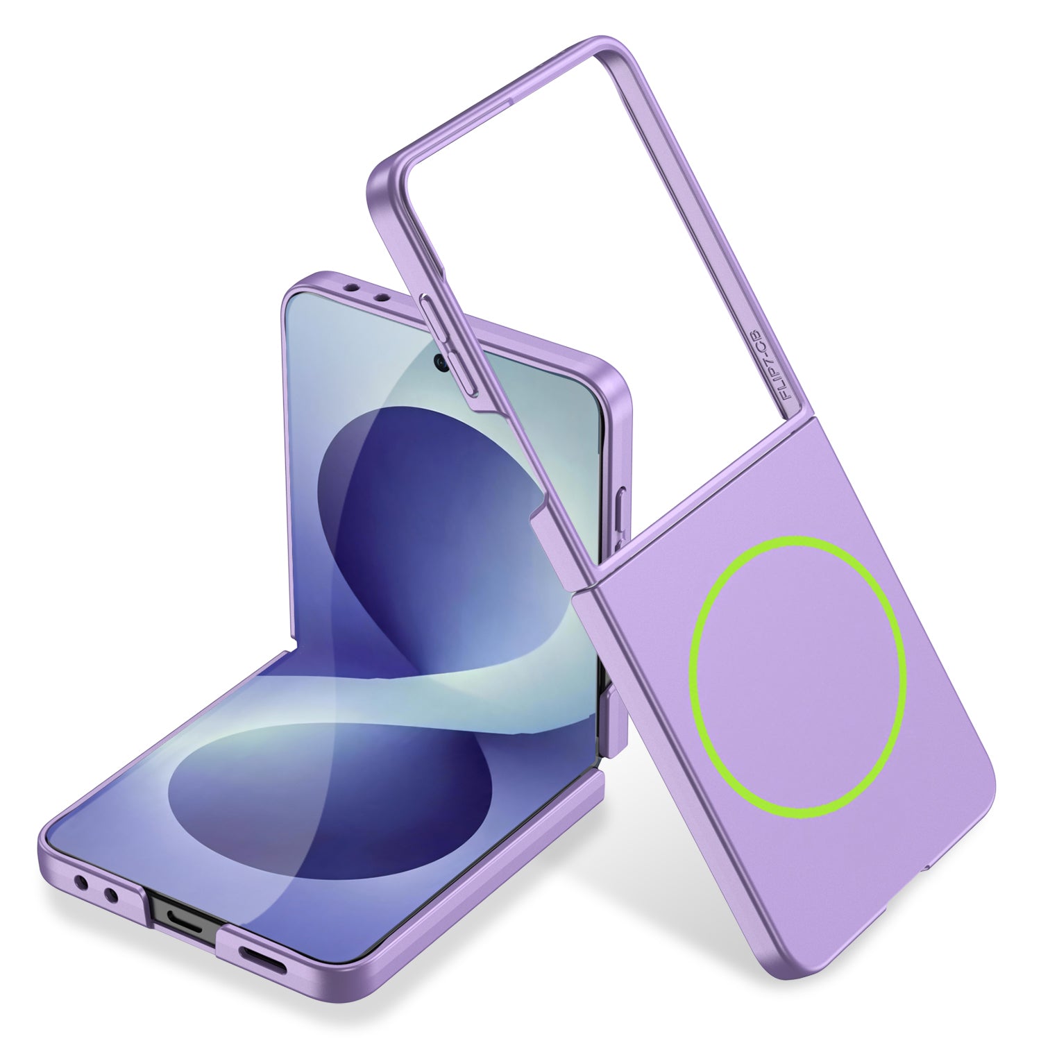 Galaxy Z Flip 8 Kılıf Wireless Şarj Özellikli Zore Kıpta M-safe Kılıf