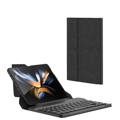 Galaxy Z Fold 3 Kılıf Standlı Klavyeli Kalem Bölmeli Zore Kıpta Klavyeli Kılıf