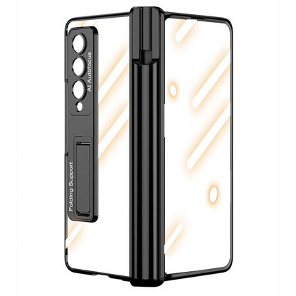 Galaxy Z Fold 4 Kılıf Zore Kıpta Standlı Kalem Bölmeli Kılıf