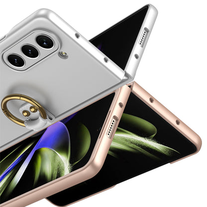 Galaxy Z Fold 5 Kılıf Zore Kıpta Yüzüklü Flip Sert Kılıf