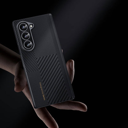 Galaxy Z Fold 6 Kılıf Karbon Fiber Benks Montage ArmorAir Kevlar Kılıf