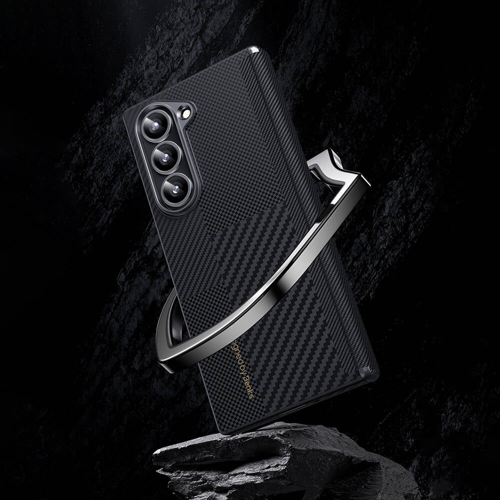 Galaxy Z Fold 6 Kılıf Karbon Fiber Benks Montage ArmorAir Kevlar Kılıf
