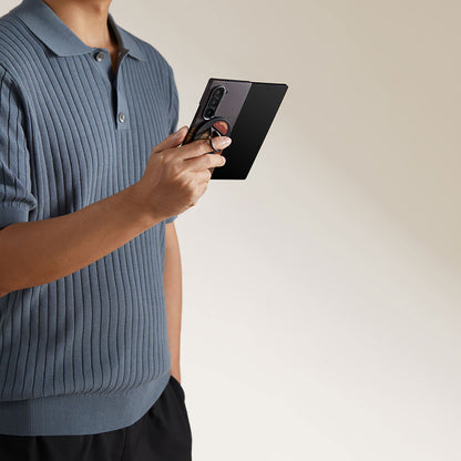 Galaxy Z Fold 6 Kılıf M-safe Şarj Özellikli Aramid Fiber Pitaka Tactile Woven Sunset-Moonrise Serisi Sunset Kılıf