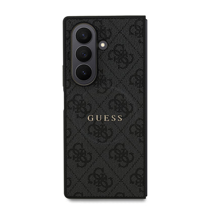 Galaxy Z Fold 7 Kılıf Guess Orijinal Lisanslı M-safe Şarj Özellikli 4G Desen Yazı Logolu Kılıf