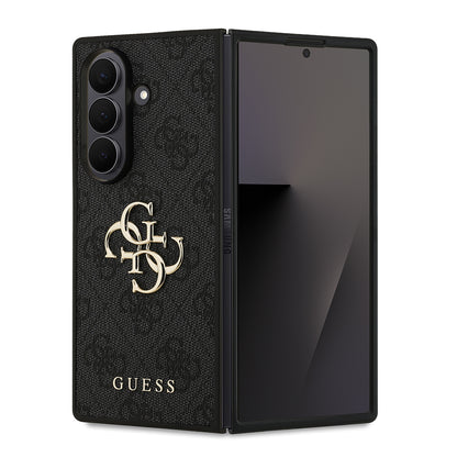 Galaxy Z Fold 7 Kılıf Guess Orijinal Lisanslı PU Deri Büyük Metal Logo Dizaynlı Kılıf