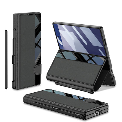 Galaxy Z Fold 7 Kılıf Kamera Korumalı Zore Kıpta Aynalı Kalem Bölmeli Fest Kılıf