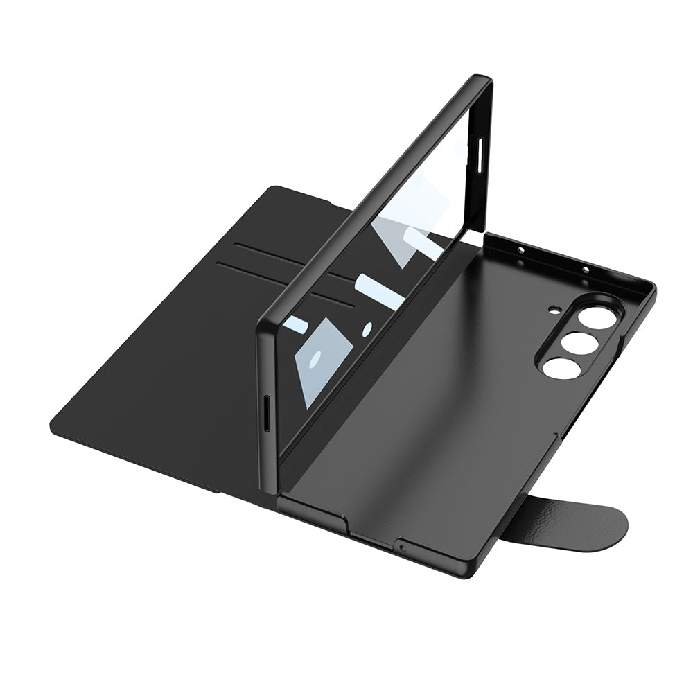 Galaxy Z Fold 7 Kılıf Kamera Korumalı Zore Kıpta Aynalı Kalem Bölmeli Fest Kılıf