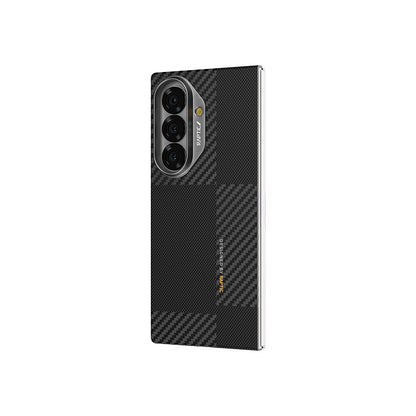 Galaxy Z Fold 7 Kılıf M-safe Şarj Özellikli 600D Metal Kamera Çerçeveli Raptic Aramid Fiber Geotik Serisi Kılıf