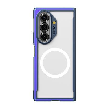Galaxy Z Fold 7 Kılıf M-safe Şarj Özellikli Airbagli Raptic Shield Serisi Şeffaf Arka Yüzey Kılıf