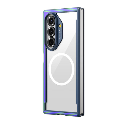Galaxy Z Fold 7 Kılıf M-safe Şarj Özellikli Airbagli Raptic Shield Serisi Şeffaf Arka Yüzey Kılıf