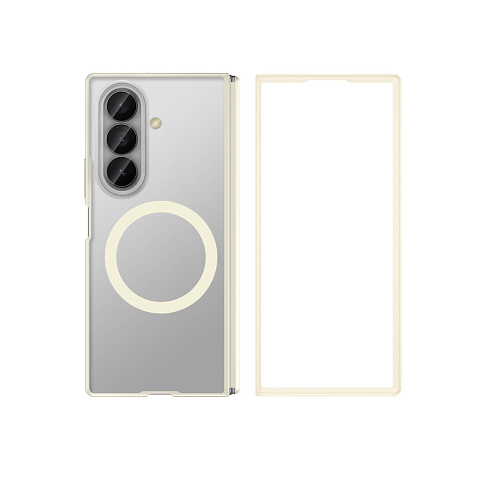 Galaxy Z Fold 7 Kılıf M-safe Şarj Özellikli Arkası Mat Sert PC Wlons Vena Kılıf