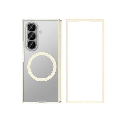 Galaxy Z Fold 7 Kılıf M-safe Şarj Özellikli Arkası Mat Sert PC Wlons Vena Kılıf