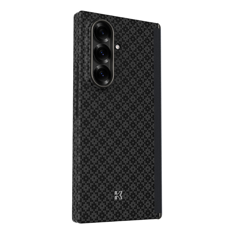 Galaxy Z Fold 7 Kılıf M-Safe Şarj Özellikli Benks ArmorAir ArmorGrid Serisi Kevlar Karbon Kılıf