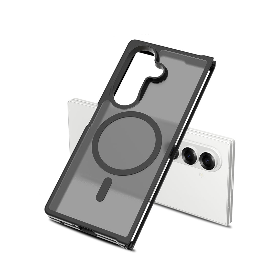 Galaxy Z Fold 7 Kılıf M-Safe Şarj Özellikli Kamera Korumalı Zore Lunex Kılıf