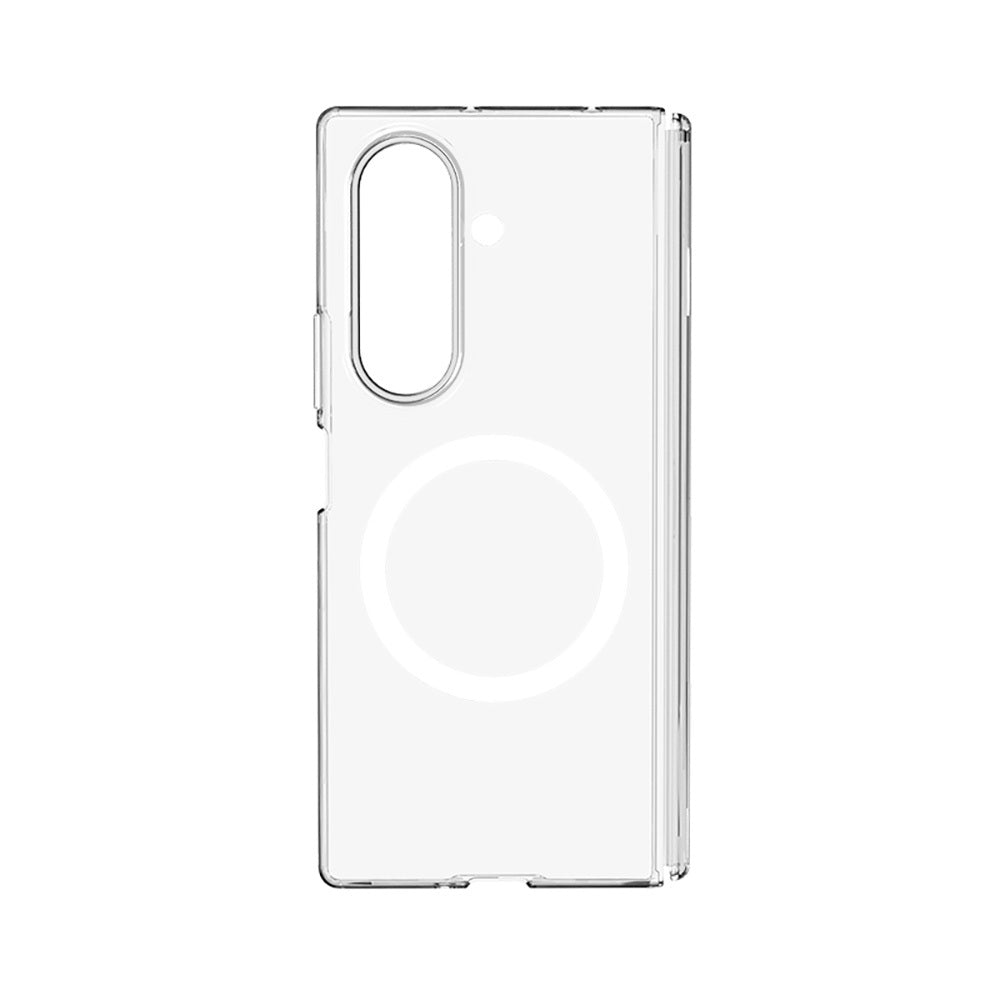 Galaxy Z Fold 7 Kılıf M-safe Şarj Özellikli Transparan Sert PC Wlons Pita Kılıf