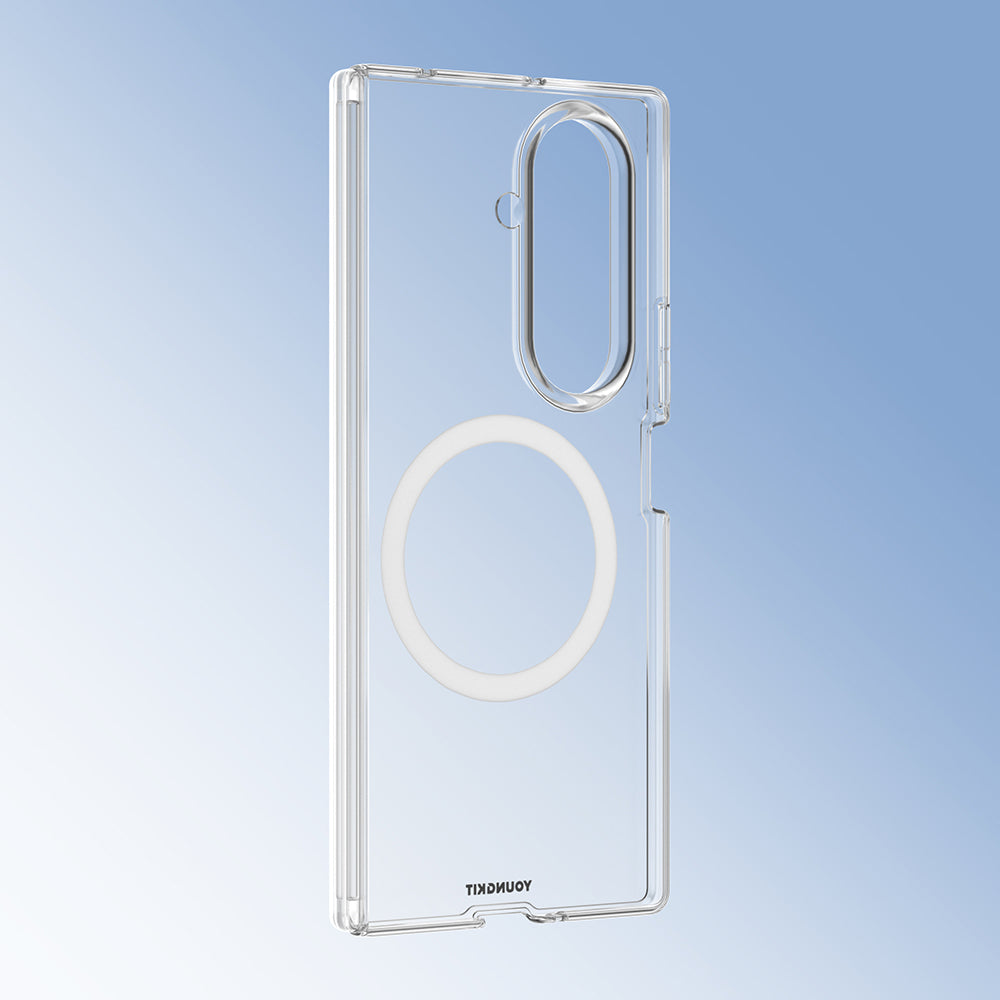 Galaxy Z Fold 7 Kılıf M-safe Şarj Özellikli Youngkit Clear Serisi Kılıf