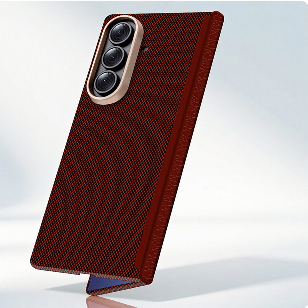 Galaxy Z Fold 7 Kılıf M-Safe Şarj Özellikli Zore Paris Zerre Sert PC Kılıf