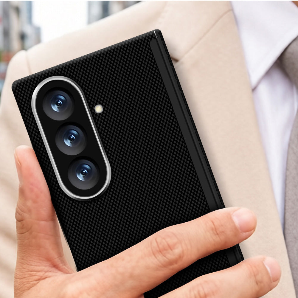 Galaxy Z Fold 7 Kılıf M-Safe Şarj Özellikli Zore Paris Zerre Sert PC Kılıf