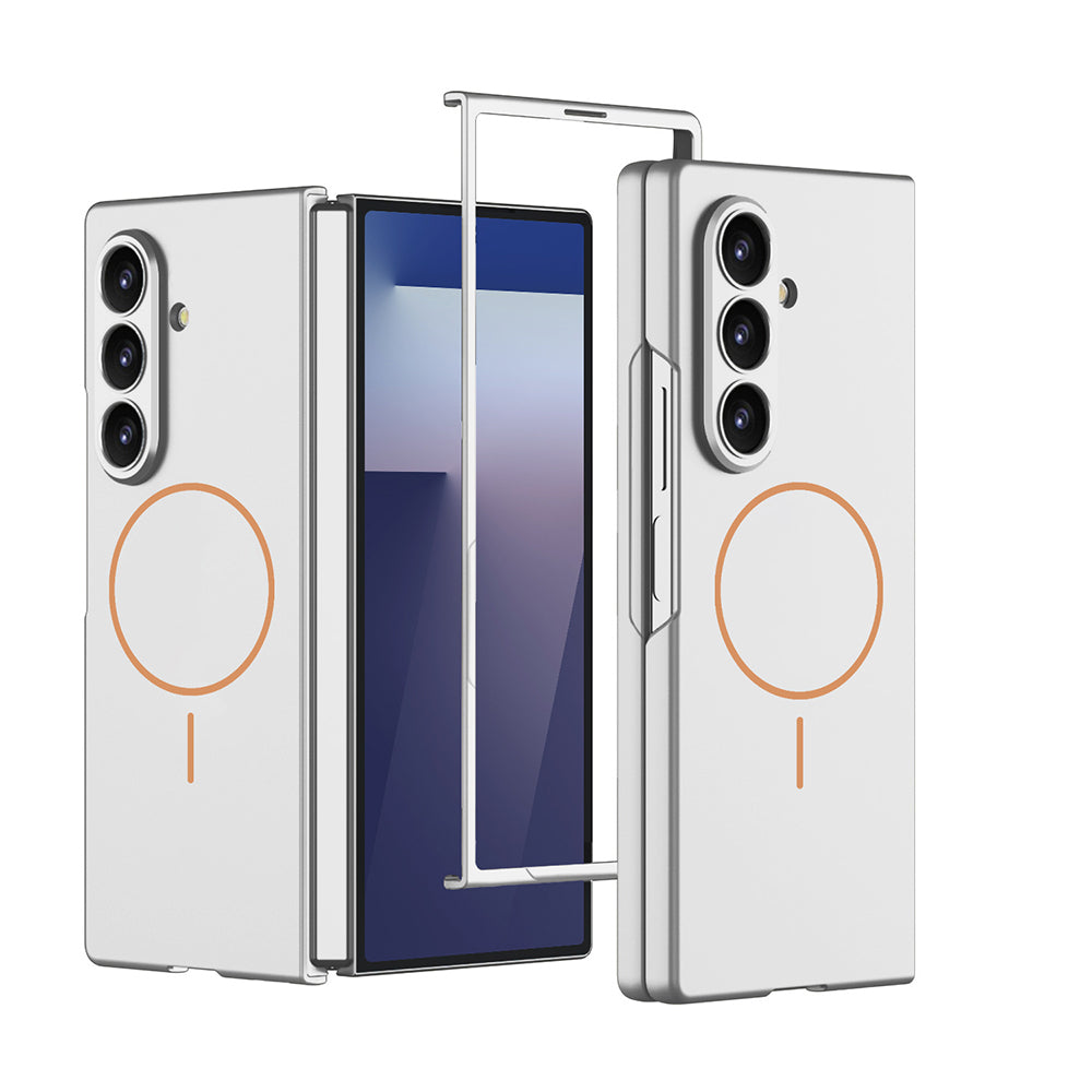 Galaxy Z Fold 7 Kılıf Wireless Şarj Özellikli Zore Kıpta M-safe Kılıf