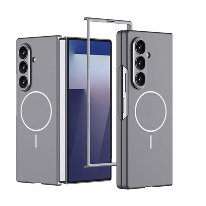 Galaxy Z Fold 7 Kılıf Wireless Şarj Özellikli Zore Kıpta M-safe Kılıf