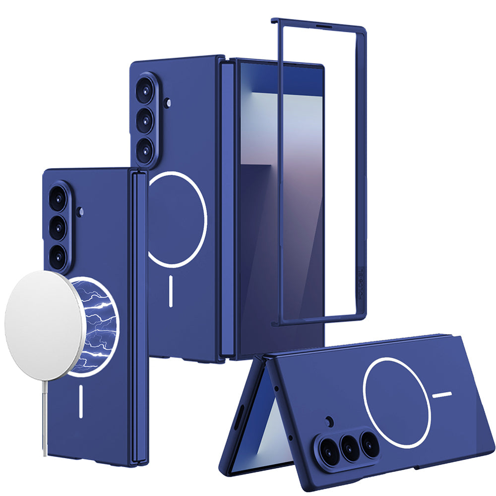 Galaxy Z Fold 7 Kılıf Wireless Şarj Özellikli Zore Kıpta M-safe Kılıf