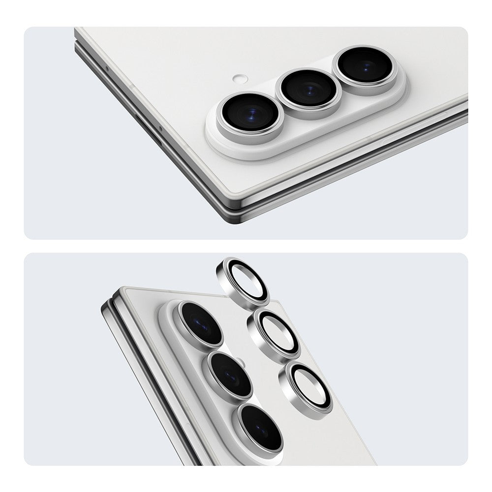 Galaxy Z Fold 7 Youngkit Alloy Original Parlama Önleyici Kamera Lens Koruyucu + Kolay Uygulama Aparatlı