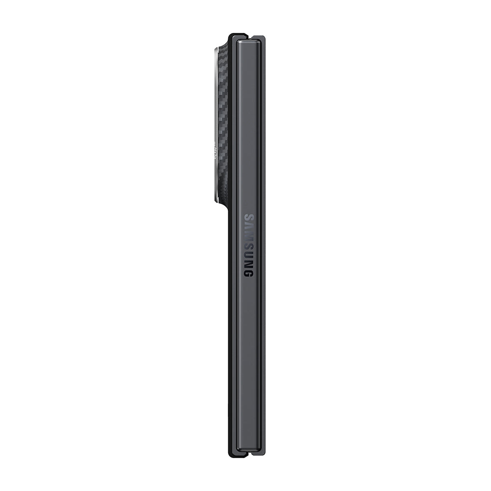 Galaxy Z Fold 8 Kılıf M-safe Şarj Özellikli 600D Aramid Karbon Fiber Pitaka Edge Serisi Black-Grey Twill Kılıf