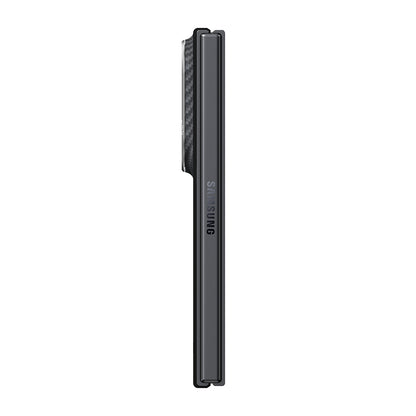 Galaxy Z Fold 8 Kılıf M-safe Şarj Özellikli 600D Aramid Karbon Fiber Pitaka Edge Serisi Black-Grey Twill Kılıf