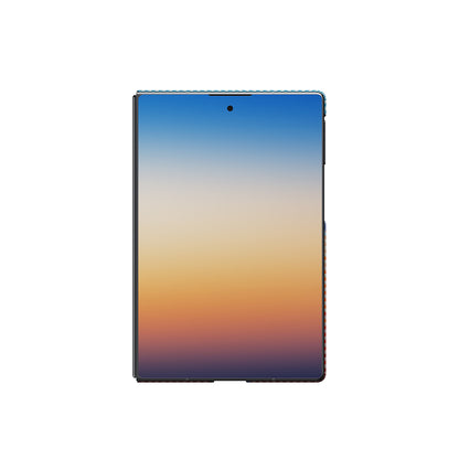 Galaxy Z Fold 8 Kılıf M-safe Şarj Özellikli Aramid Karbon Fiber Pitaka Sunset 2.0 California Dream Serisi Kılıf