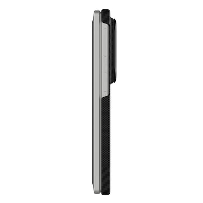 Galaxy Z Fold 8 Kılıf M-safe Şarj Özellikli Metal Kamera Çerçeveli Raptic Aramid SkinPro Serisi Karbon Kılıf