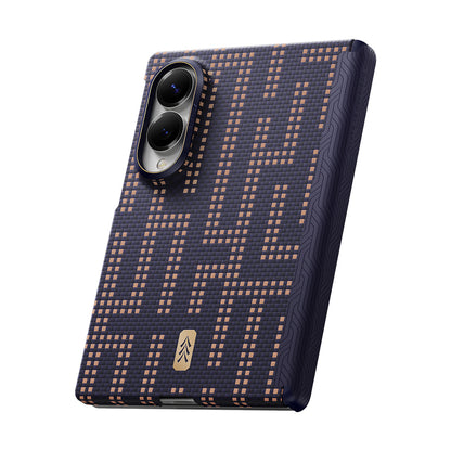 Galaxy Z Fold 8 Kılıf M-safe Şarj Özellikli Raptic Aramid SkinPro Serisi Karbon Kılıf