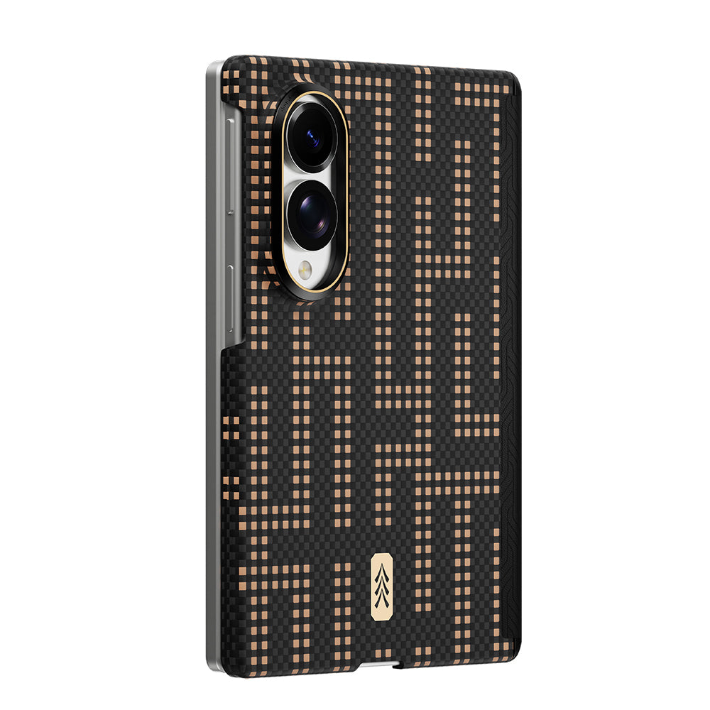 Galaxy Z Fold 8 Kılıf M-safe Şarj Özellikli Raptic Aramid SkinPro Serisi Karbon Kılıf