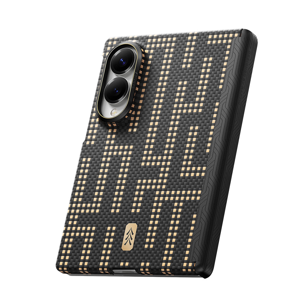 Galaxy Z Fold 8 Kılıf M-safe Şarj Özellikli Raptic Aramid SkinPro Serisi Karbon Kılıf