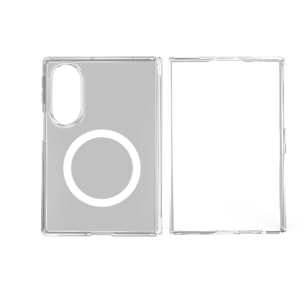 Galaxy Z Fold 8 Kılıf M-safe Şarj Özellikli Transparan Sert PC Wlons Pita Kılıf