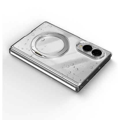 Galaxy Z Fold 8 Kılıf M-safe Şarj Özellikli Transparan Sert PC Wlons Pita Standlı Kılıf