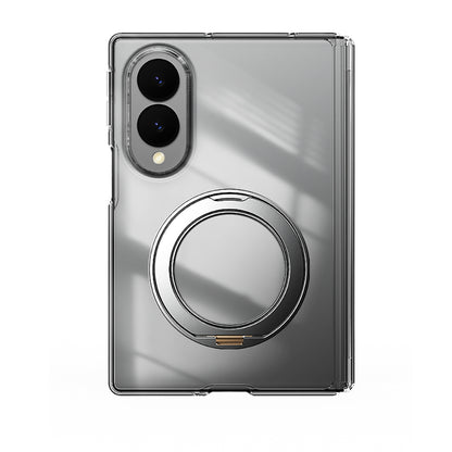 Galaxy Z Fold 8 Kılıf M-safe Şarj Özellikli Transparan Sert PC Wlons Pita Standlı Kılıf